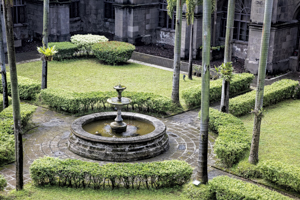Gardens in courtyards of San Agustin Church
